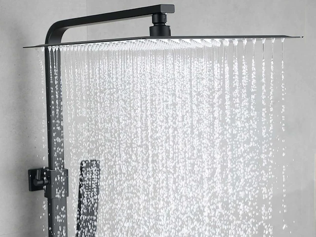 Mawialux opbouw thermostaat regendouche mat zwart - afbeelding 7 van  13