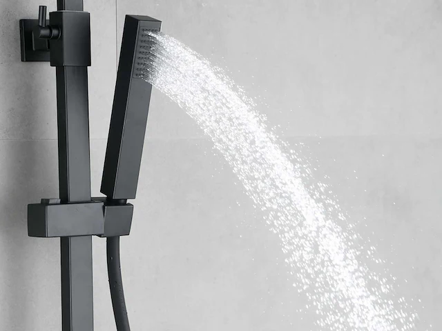 Mawialux opbouw thermostaat regendouche mat zwart - afbeelding 9 van  13