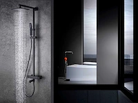 Mawialux opbouw thermostaat regendouche mat zwart - afbeelding 6 van  7