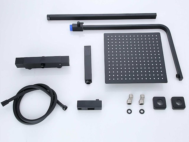 Mawialux opbouw thermostaat regendouche mat zwart - afbeelding 2 van  13