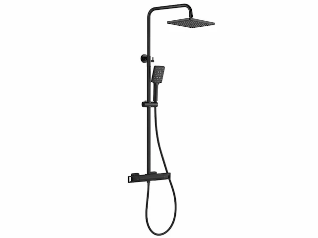 Mawialux opbouw thermostaatdouche mat zwart - afbeelding 1 van  10