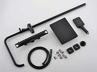 Mawialux opbouw thermostaatdouche mat zwart - afbeelding 4 van  10