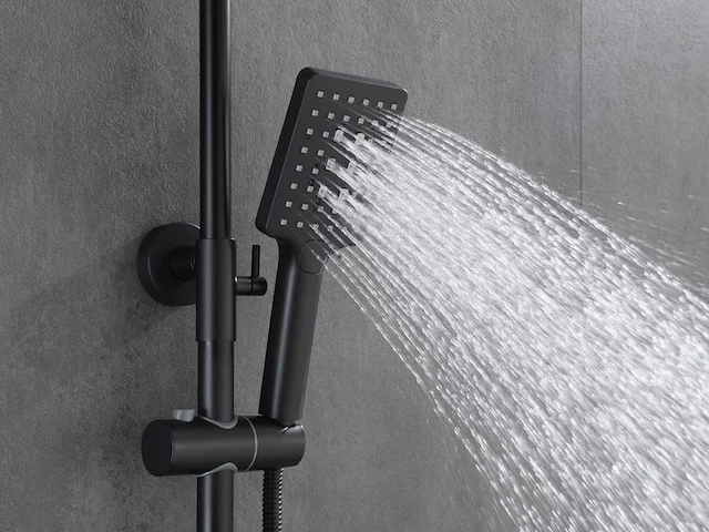 Mawialux opbouw thermostaatdouche mat zwart - afbeelding 7 van  10