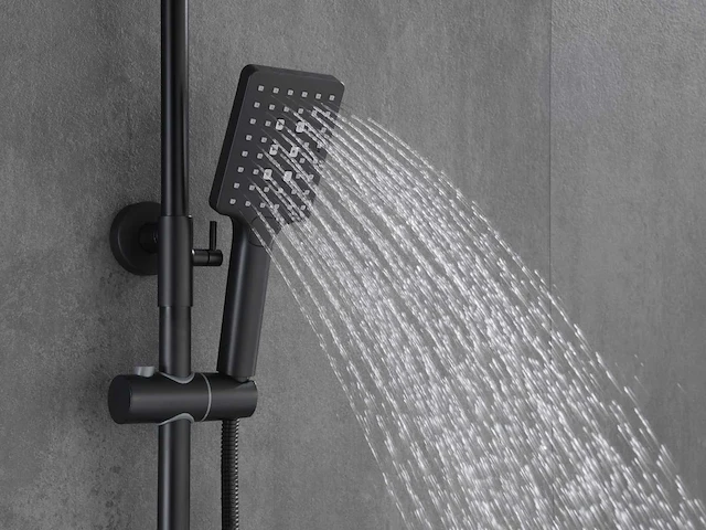 Mawialux opbouw thermostaatdouche mat zwart - afbeelding 9 van  10