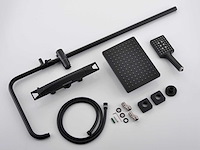 Mawialux opbouw thermostaatdouche mat zwart - afbeelding 4 van  10