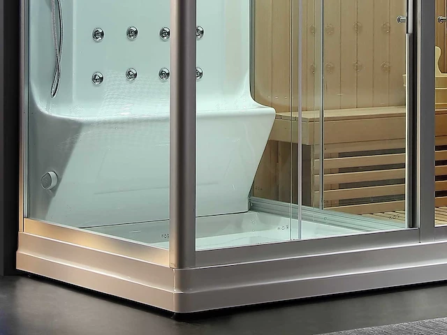 Mawialux sauna met stoomcabine wellness huis - wit - afbeelding 10 van  14