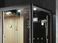 Mawialux sauna met stoomcabine wellness huis - zwart - afbeelding 10 van  12