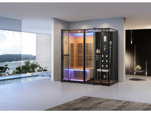 Mawialux sauna met stoomcabine wellness huis - afbeelding 1 van  9