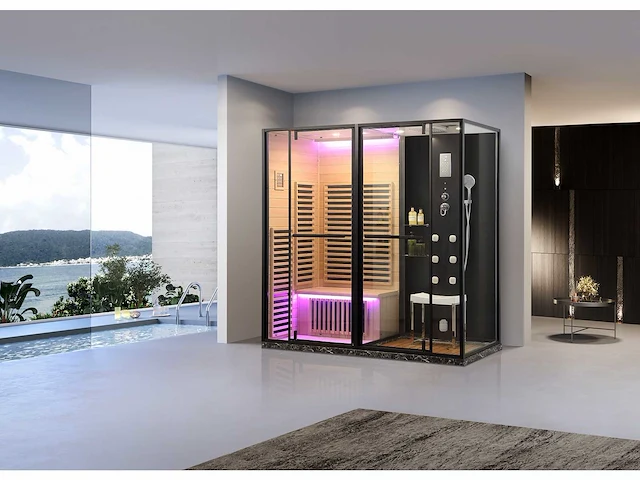 Mawialux sauna met stoomcabine wellness huis - afbeelding 2 van  9