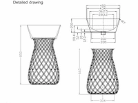 Mawialux solid surface staande wasbak - sophie - afbeelding 4 van  4