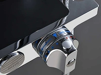 Mawialux thermostatisch opbouw regendoucheset - chroom met mat zwart - afbeelding 8 van  12