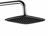 Mawialux thermostatisch opbouw regendoucheset - chroom met mat zwart - afbeelding 12 van  12