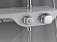 Mawialux thermostatisch opbouw regendoucheset - chroom met wit - afbeelding 2 van  29