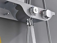 Mawialux thermostatisch opbouw regendoucheset - chroom met wit - afbeelding 3 van  29