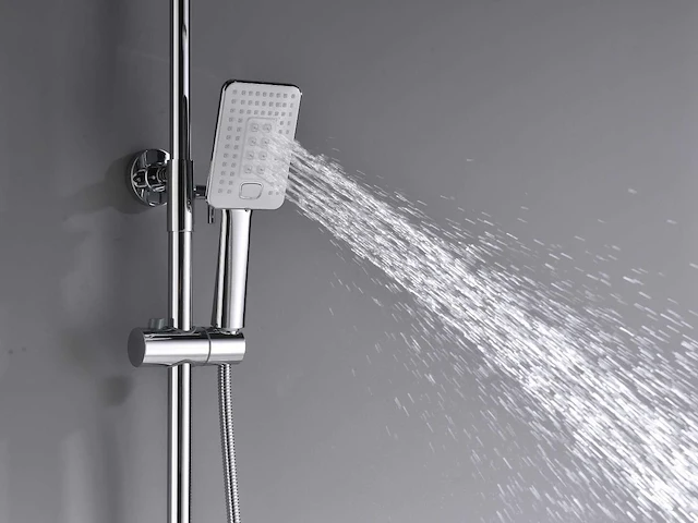 Mawialux thermostatisch opbouw regendoucheset - chroom met wit - afbeelding 7 van  29