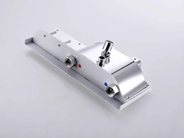 Mawialux thermostatisch opbouw regendoucheset - chroom met wit - afbeelding 14 van  29