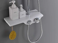 Mawialux thermostatisch opbouw regendoucheset - chroom met wit - afbeelding 28 van  29