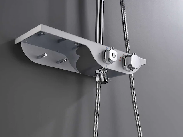 Mawialux thermostatisch opbouw regendoucheset - chroom met wit - afbeelding 29 van  29