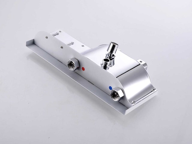 Mawialux thermostatisch opbouw regendoucheset - chroom met wit - afbeelding 14 van  29
