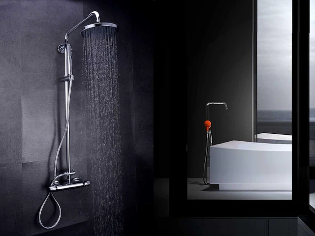 Mawialux thermostatisch opbouw regendoucheset - chroom - afbeelding 2 van  11