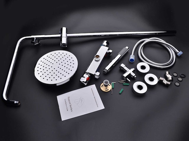 Mawialux thermostatisch opbouw regendoucheset - chroom - afbeelding 11 van  11