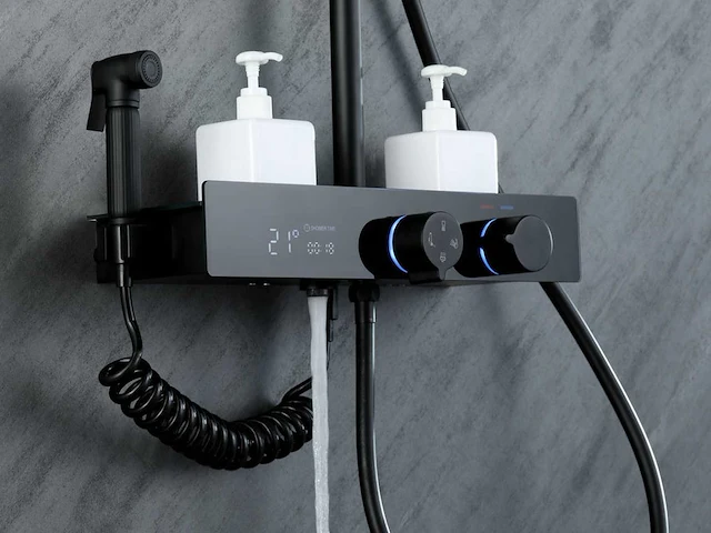 Mawialux thermostatisch opbouw regendoucheset - digitaal display - afbeelding 8 van  13