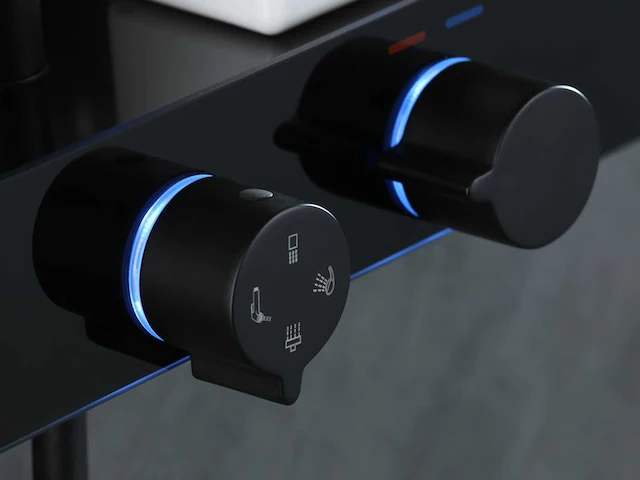 Mawialux thermostatisch opbouw regendoucheset - digitaal display - afbeelding 10 van  13