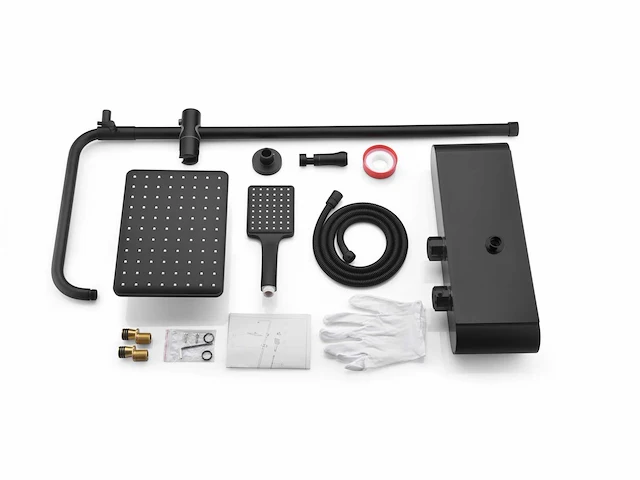 Mawialux thermostatisch opbouw regendoucheset - digitaal display - afbeelding 2 van  7