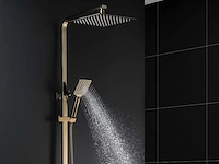 Mawialux thermostatisch opbouw regendoucheset - geborsteld goud - afbeelding 2 van  7