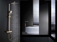 Mawialux thermostatisch opbouw regendoucheset - geborsteld goud - afbeelding 6 van  7