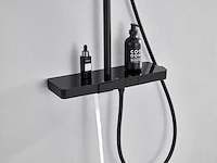 Mawialux thermostatisch opbouw regendoucheset - mat zwart - afbeelding 5 van  8