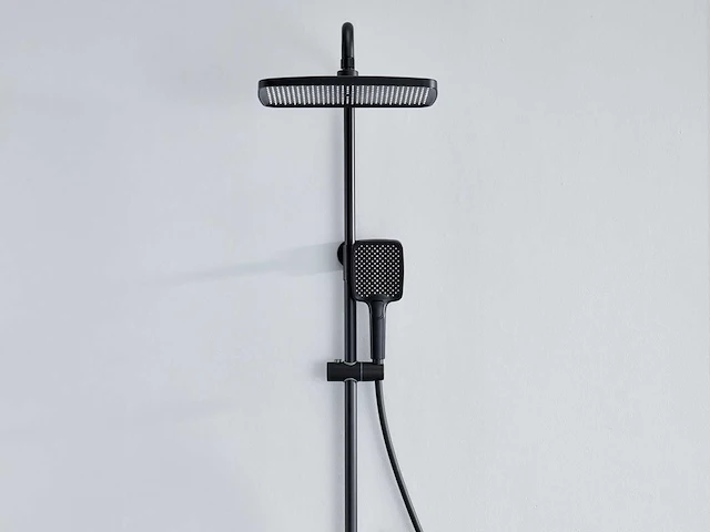 Mawialux thermostatisch opbouw regendoucheset - mat zwart - afbeelding 6 van  8