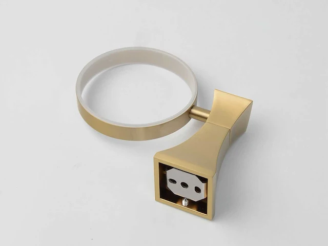 Mawialux toilet accessoire set - geborsteld goud - 4 delig - afbeelding 5 van  25
