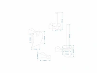 Mawialux toilet accessoire set - geborsteld goud - 4 delig - afbeelding 17 van  25