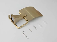 Mawialux toilet accessoire set - geborsteld goud - 4 delig - afbeelding 14 van  25