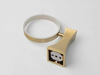 Mawialux toilet accessoire set - geborsteld goud - 4 delig - afbeelding 5 van  25