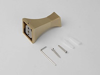 Mawialux toilet accessoire set - geborsteld goud - 4 delig - afbeelding 10 van  25