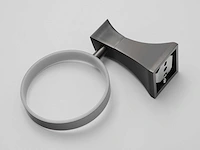 Mawialux toilet accessoire set - gunmetal grey - 4 delig - afbeelding 3 van  25