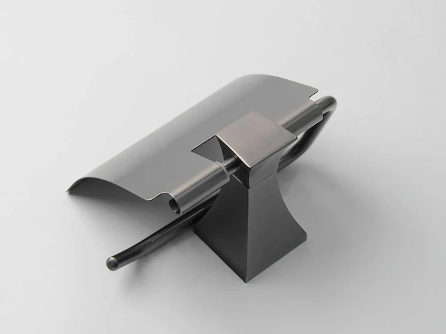Mawialux toilet accessoire set - gunmetal grey - 4 delig - afbeelding 6 van  25