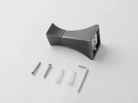 Mawialux toilet accessoire set - gunmetal grey - 4 delig - afbeelding 7 van  25