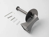 Mawialux toilet accessoire set - gunmetal grey - 4 delig - afbeelding 9 van  25