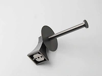 Mawialux toilet accessoire set - gunmetal grey - 4 delig - afbeelding 10 van  25