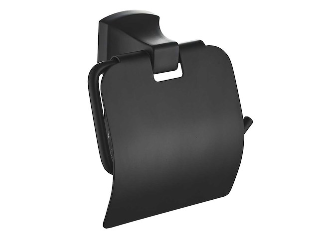 Mawialux toilet accessoire set - mat zwart - 4 delig - afbeelding 4 van  7