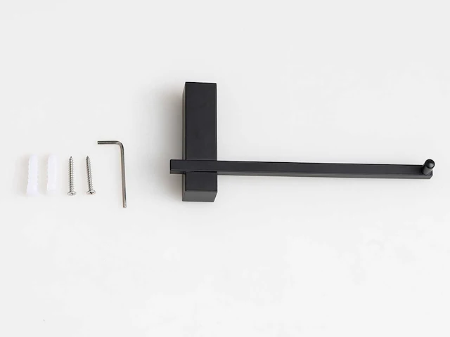 Mawialux toilet accessoire set - mat zwart - afbeelding 3 van  7