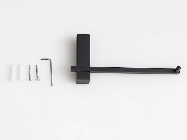 Mawialux toilet accessoire set - mat zwart - afbeelding 3 van  7