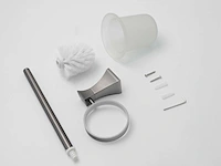 Mawialux toilet accessoire set gunmetal grey 4 delig - afbeelding 23 van  25