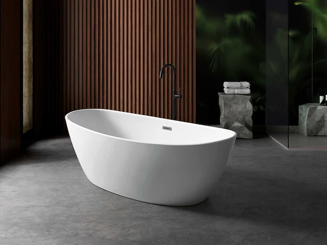 Mawialux vrijstaand acryl bad - keuze uit 3 kleuren - afbeelding 4 van  6