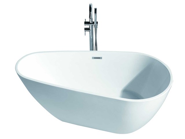 Mawialux vrijstaand acryl bad - keuze uit mat wit of glans wit - afbeelding 4 van  8
