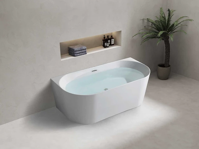 Mawialux vrijstaand acryl bad - mat wit - afbeelding 1 van  8