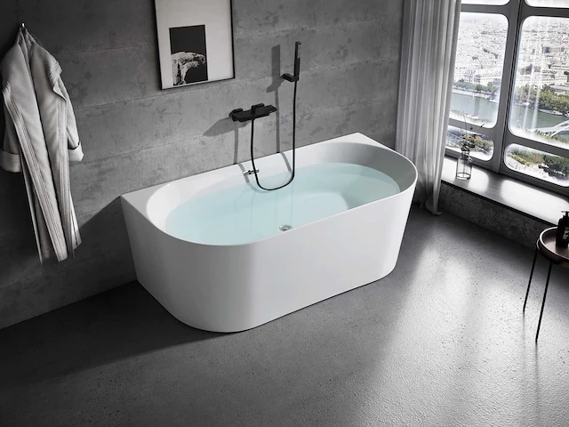 Mawialux vrijstaand acryl bad - mat wit - afbeelding 2 van  8